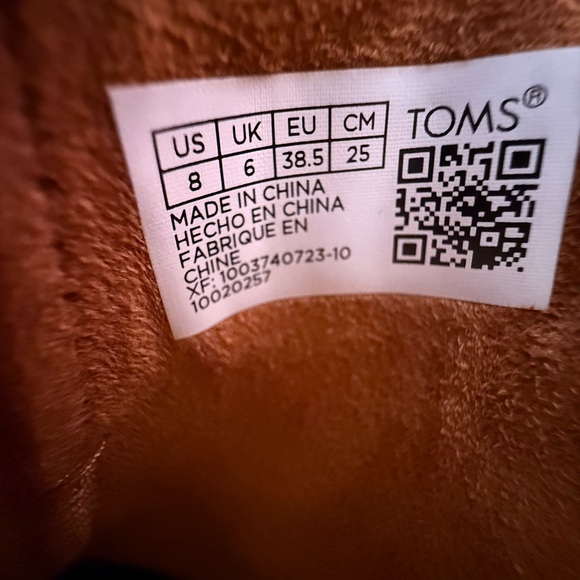 TOMS Dakota Chelsea Boots Women 8 Tan Water Resistant Leather NWT Lug Sole - Picture 9 of 14